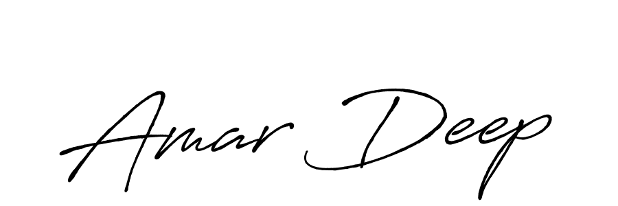 Create a beautiful signature design for name Amar Deep. With this signature (Antro_Vectra_Bolder) fonts, you can make a handwritten signature for free. Amar Deep signature style 7 images and pictures png