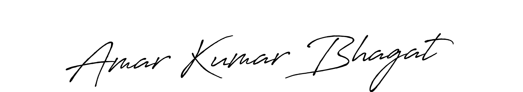 Design your own signature with our free online signature maker. With this signature software, you can create a handwritten (Antro_Vectra_Bolder) signature for name Amar Kumar Bhagat. Amar Kumar Bhagat signature style 7 images and pictures png