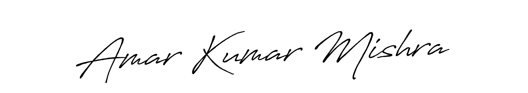 Use a signature maker to create a handwritten signature online. With this signature software, you can design (Antro_Vectra_Bolder) your own signature for name Amar Kumar Mishra. Amar Kumar Mishra signature style 7 images and pictures png