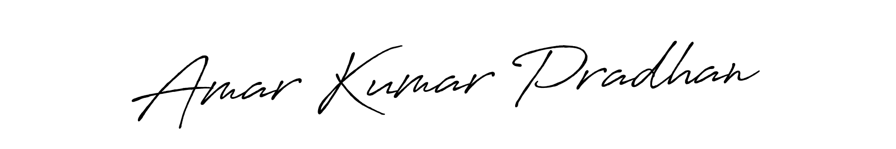 Create a beautiful signature design for name Amar Kumar Pradhan. With this signature (Antro_Vectra_Bolder) fonts, you can make a handwritten signature for free. Amar Kumar Pradhan signature style 7 images and pictures png