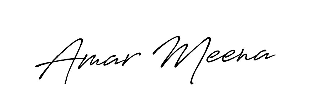 Also we have Amar Meena name is the best signature style. Create professional handwritten signature collection using Antro_Vectra_Bolder autograph style. Amar Meena signature style 7 images and pictures png