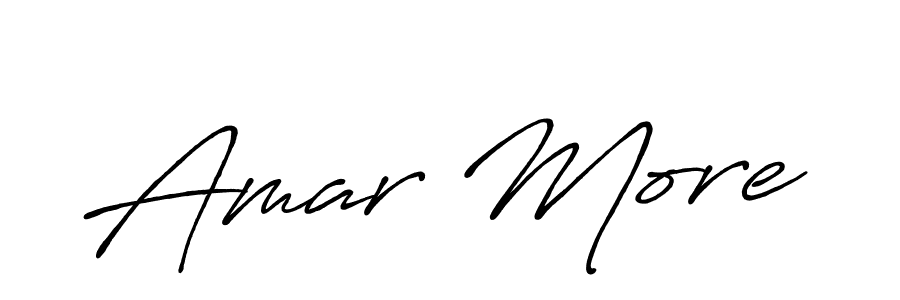 How to make Amar More name signature. Use Antro_Vectra_Bolder style for creating short signs online. This is the latest handwritten sign. Amar More signature style 7 images and pictures png