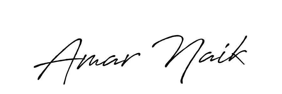 Create a beautiful signature design for name Amar Naik. With this signature (Antro_Vectra_Bolder) fonts, you can make a handwritten signature for free. Amar Naik signature style 7 images and pictures png
