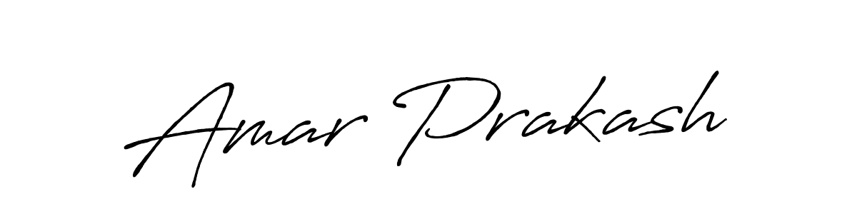 Create a beautiful signature design for name Amar Prakash. With this signature (Antro_Vectra_Bolder) fonts, you can make a handwritten signature for free. Amar Prakash signature style 7 images and pictures png