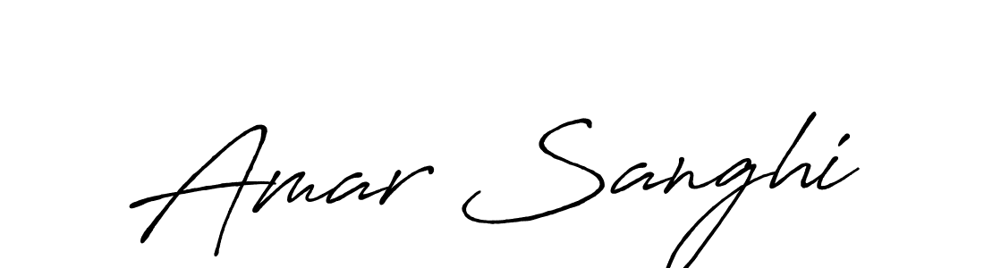 Use a signature maker to create a handwritten signature online. With this signature software, you can design (Antro_Vectra_Bolder) your own signature for name Amar Sanghi. Amar Sanghi signature style 7 images and pictures png