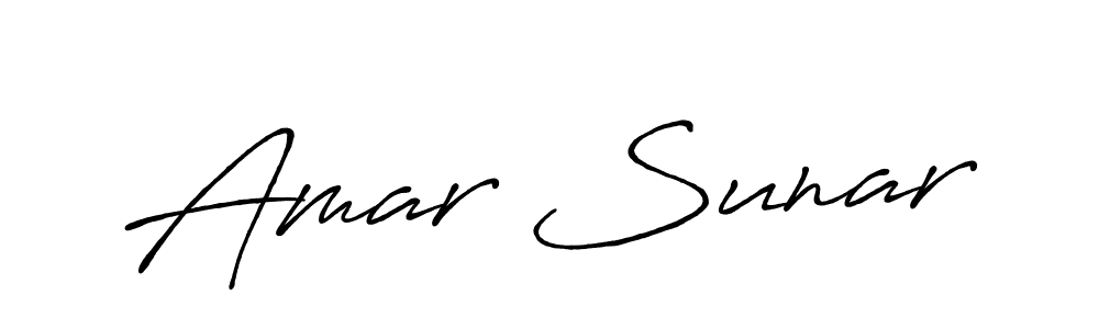 Also we have Amar Sunar name is the best signature style. Create professional handwritten signature collection using Antro_Vectra_Bolder autograph style. Amar Sunar signature style 7 images and pictures png