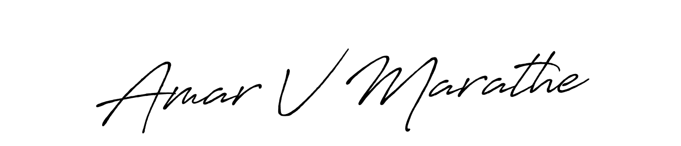 Also we have Amar V Marathe name is the best signature style. Create professional handwritten signature collection using Antro_Vectra_Bolder autograph style. Amar V Marathe signature style 7 images and pictures png