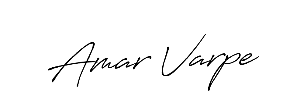 Amar Varpe stylish signature style. Best Handwritten Sign (Antro_Vectra_Bolder) for my name. Handwritten Signature Collection Ideas for my name Amar Varpe. Amar Varpe signature style 7 images and pictures png