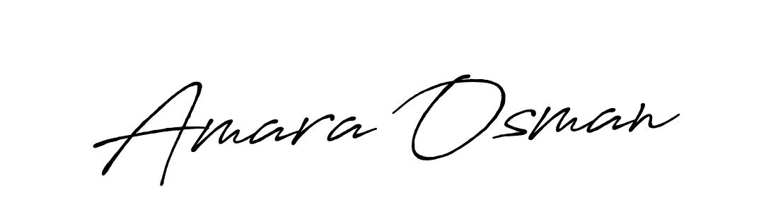 Also You can easily find your signature by using the search form. We will create Amara Osman name handwritten signature images for you free of cost using Antro_Vectra_Bolder sign style. Amara Osman signature style 7 images and pictures png