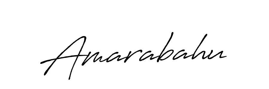 How to make Amarabahu name signature. Use Antro_Vectra_Bolder style for creating short signs online. This is the latest handwritten sign. Amarabahu signature style 7 images and pictures png