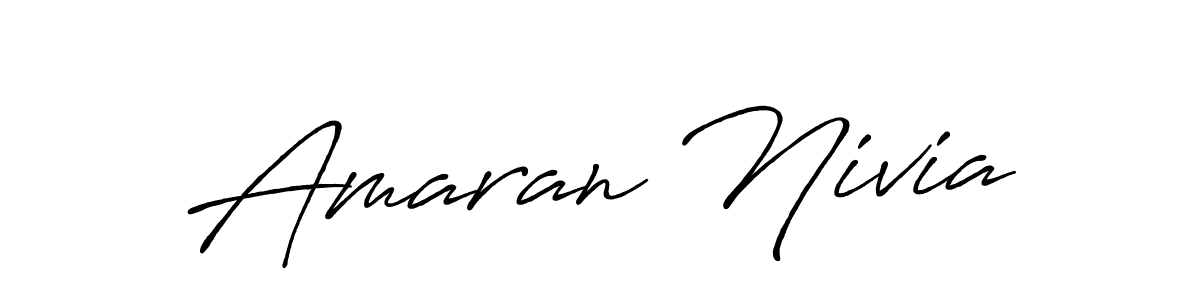 Also You can easily find your signature by using the search form. We will create Amaran Nivia name handwritten signature images for you free of cost using Antro_Vectra_Bolder sign style. Amaran Nivia signature style 7 images and pictures png