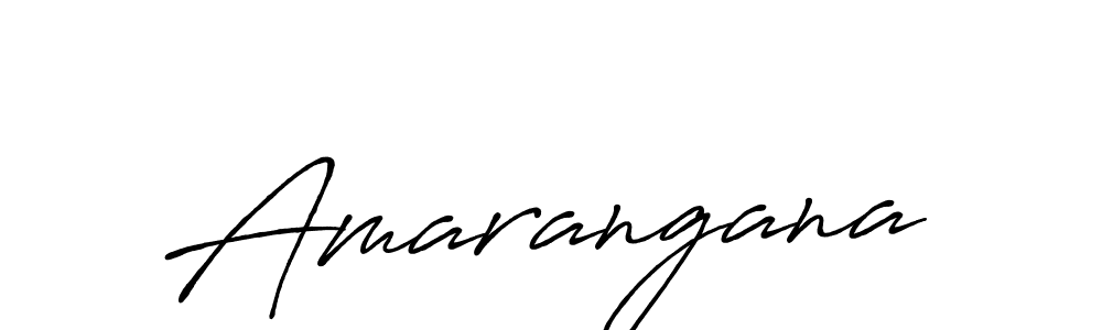 Use a signature maker to create a handwritten signature online. With this signature software, you can design (Antro_Vectra_Bolder) your own signature for name Amarangana. Amarangana signature style 7 images and pictures png