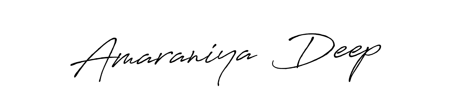 Amaraniya  Deep stylish signature style. Best Handwritten Sign (Antro_Vectra_Bolder) for my name. Handwritten Signature Collection Ideas for my name Amaraniya  Deep. Amaraniya  Deep signature style 7 images and pictures png