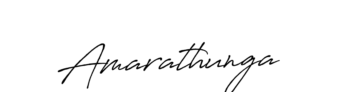 Make a beautiful signature design for name Amarathunga. With this signature (Antro_Vectra_Bolder) style, you can create a handwritten signature for free. Amarathunga signature style 7 images and pictures png