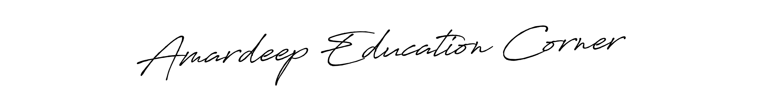 The best way (Antro_Vectra_Bolder) to make a short signature is to pick only two or three words in your name. The name Amardeep Education Corner include a total of six letters. For converting this name. Amardeep Education Corner signature style 7 images and pictures png