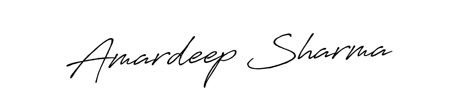 Use a signature maker to create a handwritten signature online. With this signature software, you can design (Antro_Vectra_Bolder) your own signature for name Amardeep Sharma. Amardeep Sharma signature style 7 images and pictures png