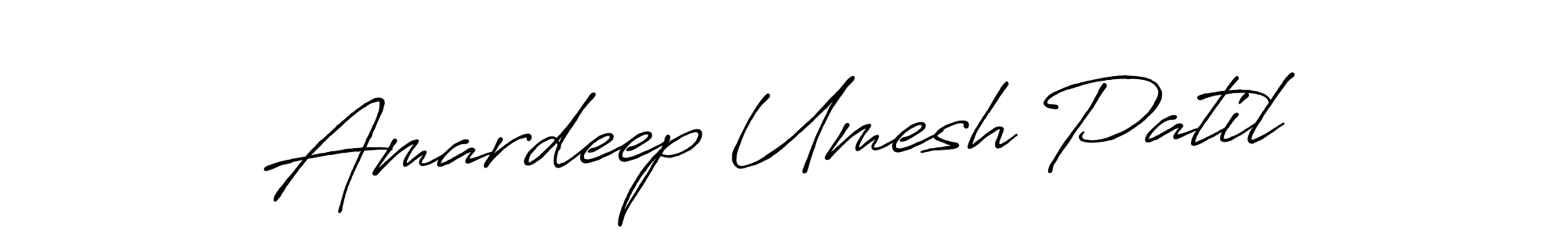 Make a beautiful signature design for name Amardeep Umesh Patil. With this signature (Antro_Vectra_Bolder) style, you can create a handwritten signature for free. Amardeep Umesh Patil signature style 7 images and pictures png