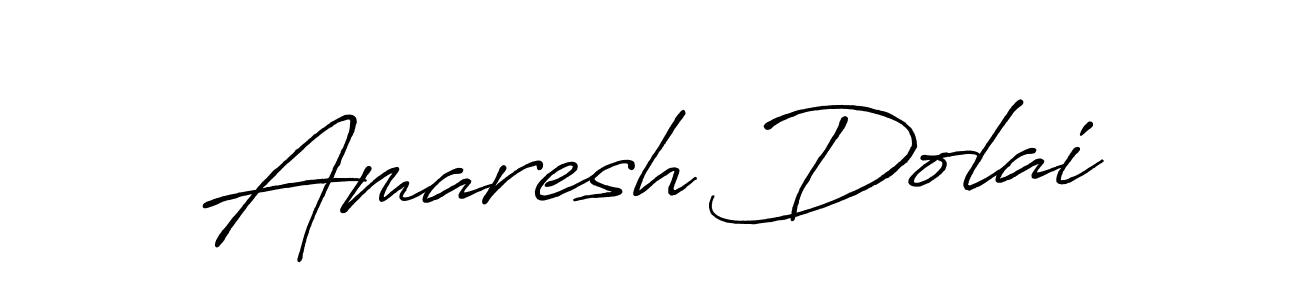 How to make Amaresh Dolai name signature. Use Antro_Vectra_Bolder style for creating short signs online. This is the latest handwritten sign. Amaresh Dolai signature style 7 images and pictures png
