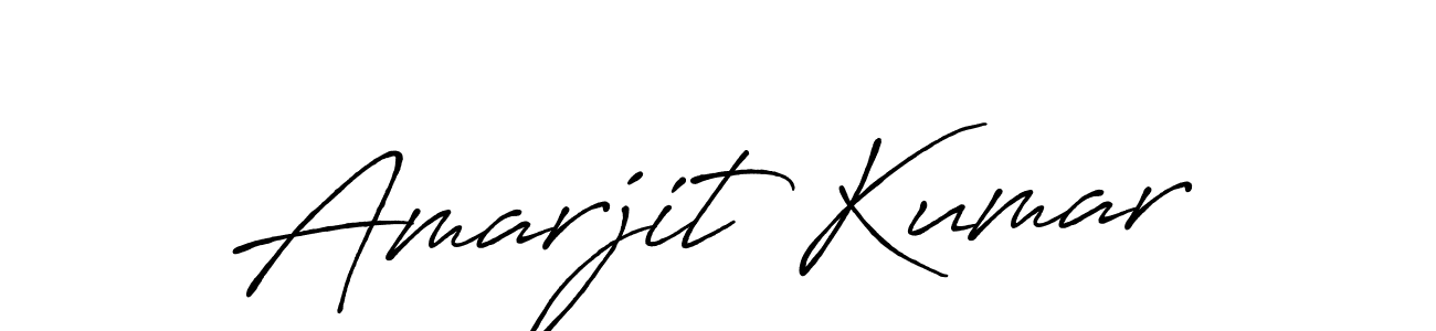 Make a beautiful signature design for name Amarjit Kumar. With this signature (Antro_Vectra_Bolder) style, you can create a handwritten signature for free. Amarjit Kumar signature style 7 images and pictures png