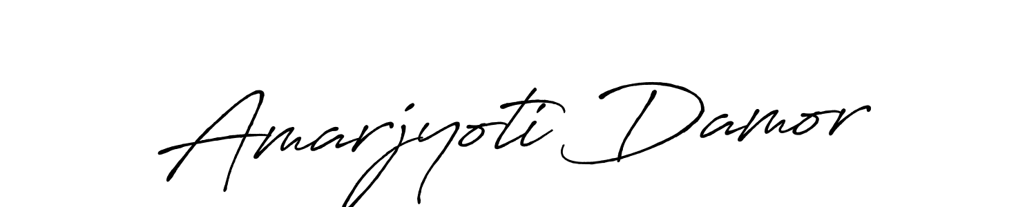 Make a beautiful signature design for name Amarjyoti Damor. With this signature (Antro_Vectra_Bolder) style, you can create a handwritten signature for free. Amarjyoti Damor signature style 7 images and pictures png