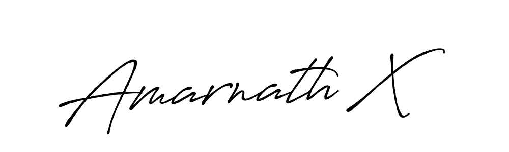 Make a beautiful signature design for name Amarnath X. With this signature (Antro_Vectra_Bolder) style, you can create a handwritten signature for free. Amarnath X signature style 7 images and pictures png