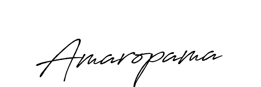 Use a signature maker to create a handwritten signature online. With this signature software, you can design (Antro_Vectra_Bolder) your own signature for name Amaropama. Amaropama signature style 7 images and pictures png