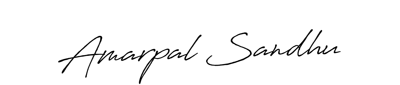 Make a beautiful signature design for name Amarpal Sandhu. With this signature (Antro_Vectra_Bolder) style, you can create a handwritten signature for free. Amarpal Sandhu signature style 7 images and pictures png