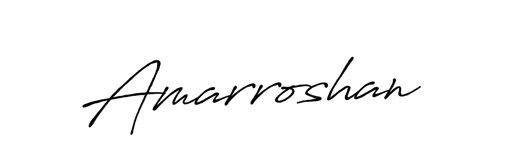 How to make Amarroshan name signature. Use Antro_Vectra_Bolder style for creating short signs online. This is the latest handwritten sign. Amarroshan signature style 7 images and pictures png