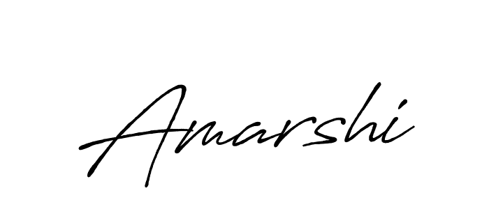 Create a beautiful signature design for name Amarshi. With this signature (Antro_Vectra_Bolder) fonts, you can make a handwritten signature for free. Amarshi signature style 7 images and pictures png