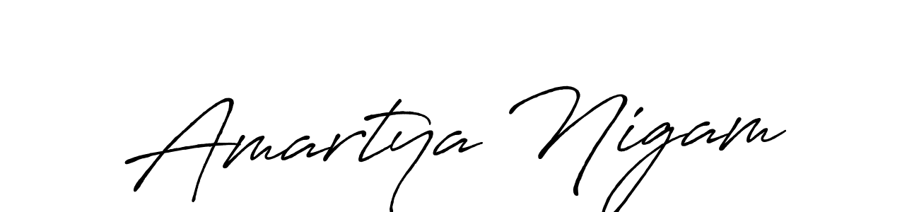 You should practise on your own different ways (Antro_Vectra_Bolder) to write your name (Amartya Nigam) in signature. don't let someone else do it for you. Amartya Nigam signature style 7 images and pictures png