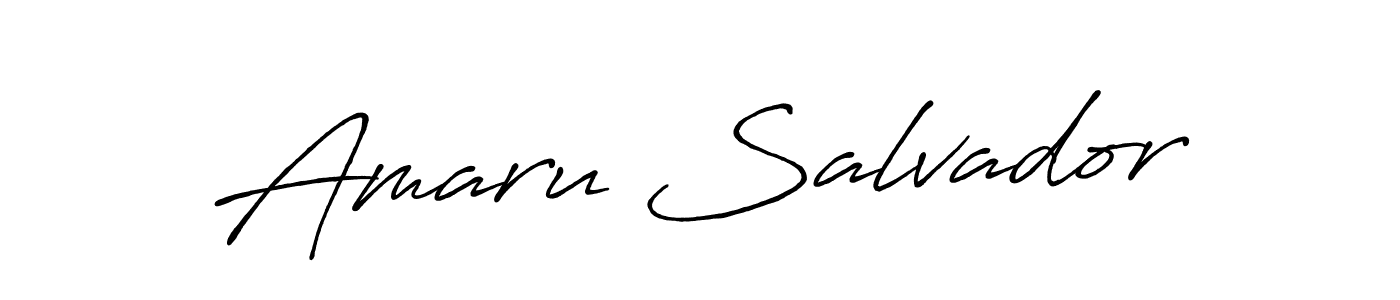 Make a short Amaru Salvador signature style. Manage your documents anywhere anytime using Antro_Vectra_Bolder. Create and add eSignatures, submit forms, share and send files easily. Amaru Salvador signature style 7 images and pictures png