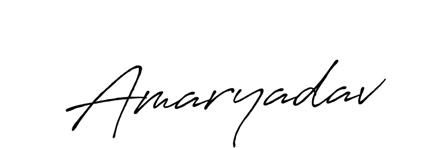 Use a signature maker to create a handwritten signature online. With this signature software, you can design (Antro_Vectra_Bolder) your own signature for name Amaryadav. Amaryadav signature style 7 images and pictures png