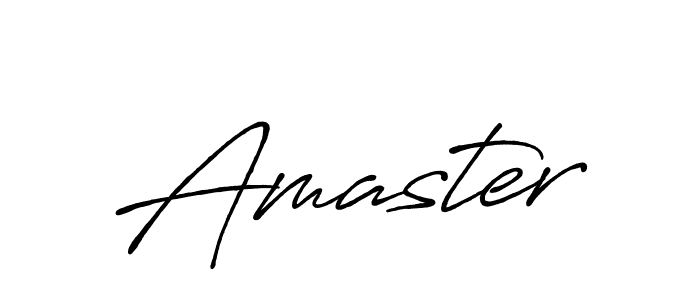 It looks lik you need a new signature style for name Amaster. Design unique handwritten (Antro_Vectra_Bolder) signature with our free signature maker in just a few clicks. Amaster signature style 7 images and pictures png