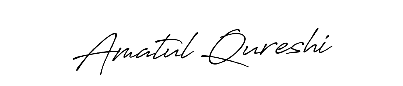 Also You can easily find your signature by using the search form. We will create Amatul Qureshi name handwritten signature images for you free of cost using Antro_Vectra_Bolder sign style. Amatul Qureshi signature style 7 images and pictures png