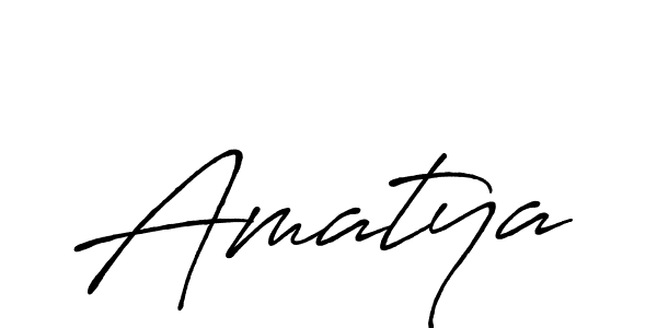 How to make Amatya name signature. Use Antro_Vectra_Bolder style for creating short signs online. This is the latest handwritten sign. Amatya signature style 7 images and pictures png