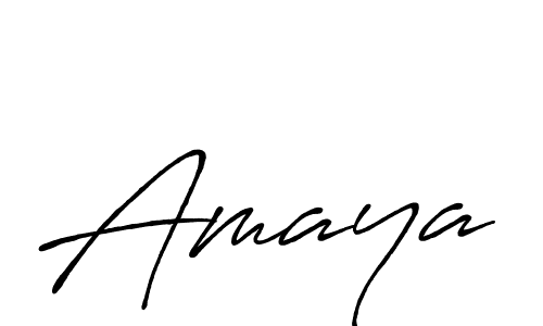 Create a beautiful signature design for name Amaya. With this signature (Antro_Vectra_Bolder) fonts, you can make a handwritten signature for free. Amaya signature style 7 images and pictures png