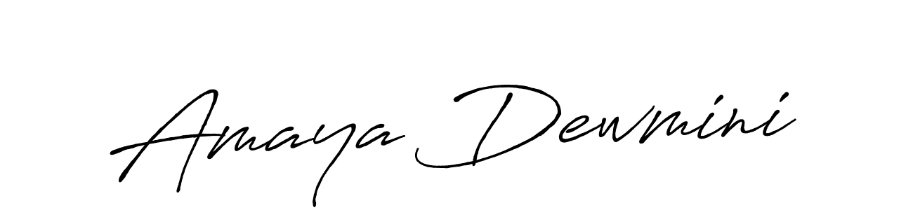 Use a signature maker to create a handwritten signature online. With this signature software, you can design (Antro_Vectra_Bolder) your own signature for name Amaya Dewmini. Amaya Dewmini signature style 7 images and pictures png