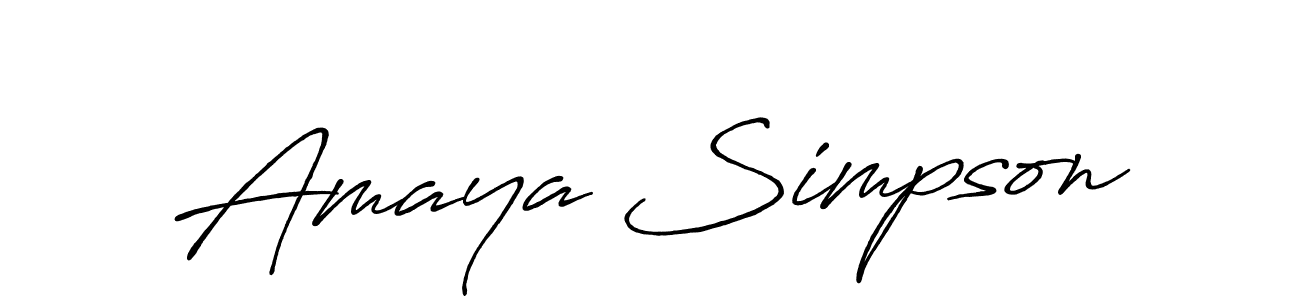 How to Draw Amaya Simpson signature style? Antro_Vectra_Bolder is a latest design signature styles for name Amaya Simpson. Amaya Simpson signature style 7 images and pictures png