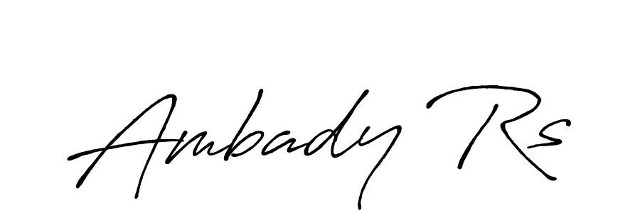 Create a beautiful signature design for name Ambady Rs. With this signature (Antro_Vectra_Bolder) fonts, you can make a handwritten signature for free. Ambady Rs signature style 7 images and pictures png