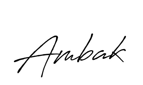 How to make Ambak signature? Antro_Vectra_Bolder is a professional autograph style. Create handwritten signature for Ambak name. Ambak signature style 7 images and pictures png