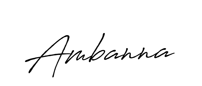 How to make Ambanna signature? Antro_Vectra_Bolder is a professional autograph style. Create handwritten signature for Ambanna name. Ambanna signature style 7 images and pictures png