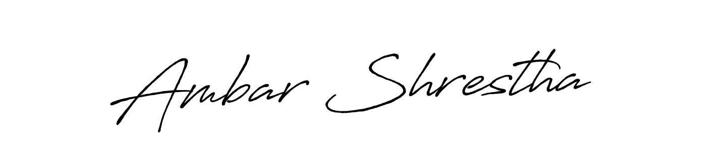 Also You can easily find your signature by using the search form. We will create Ambar Shrestha name handwritten signature images for you free of cost using Antro_Vectra_Bolder sign style. Ambar Shrestha signature style 7 images and pictures png