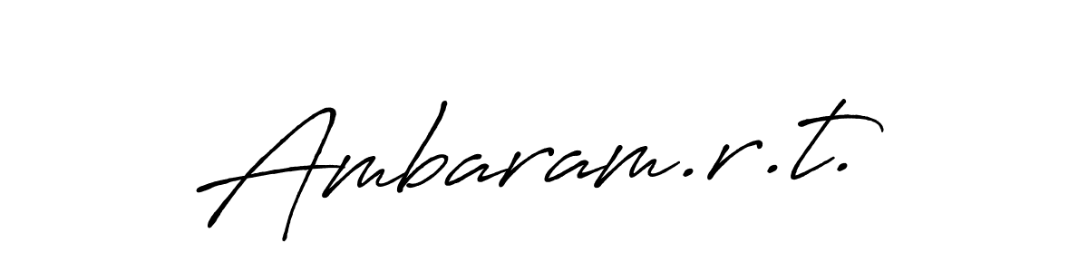 How to make Ambaram.r.t. signature? Antro_Vectra_Bolder is a professional autograph style. Create handwritten signature for Ambaram.r.t. name. Ambaram.r.t. signature style 7 images and pictures png