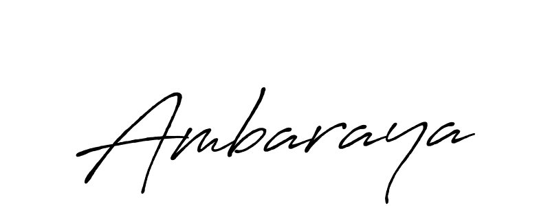 How to make Ambaraya name signature. Use Antro_Vectra_Bolder style for creating short signs online. This is the latest handwritten sign. Ambaraya signature style 7 images and pictures png