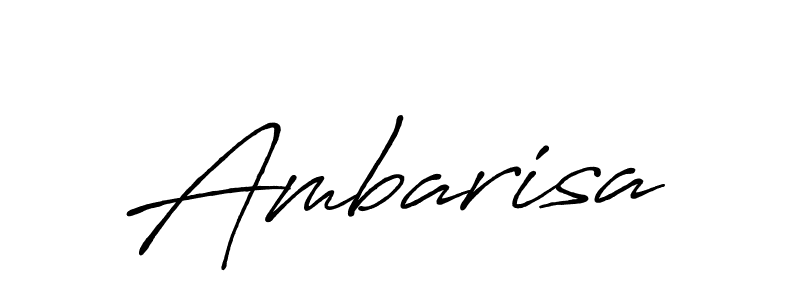 Design your own signature with our free online signature maker. With this signature software, you can create a handwritten (Antro_Vectra_Bolder) signature for name Ambarisa. Ambarisa signature style 7 images and pictures png