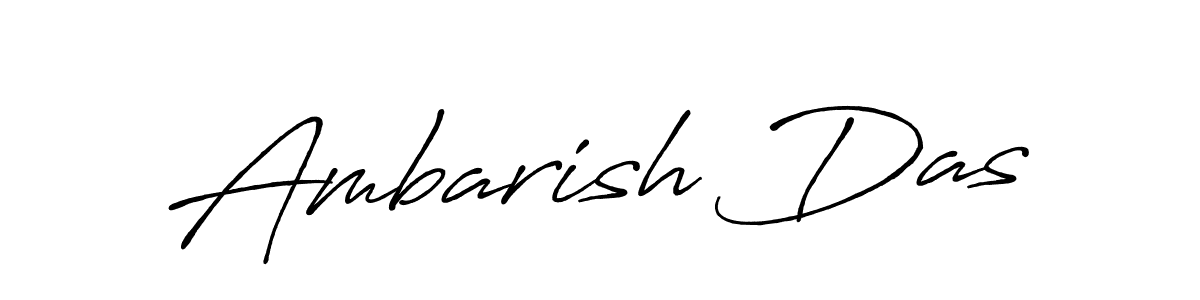 Create a beautiful signature design for name Ambarish Das. With this signature (Antro_Vectra_Bolder) fonts, you can make a handwritten signature for free. Ambarish Das signature style 7 images and pictures png