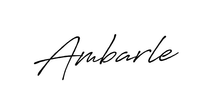 Use a signature maker to create a handwritten signature online. With this signature software, you can design (Antro_Vectra_Bolder) your own signature for name Ambarle. Ambarle signature style 7 images and pictures png