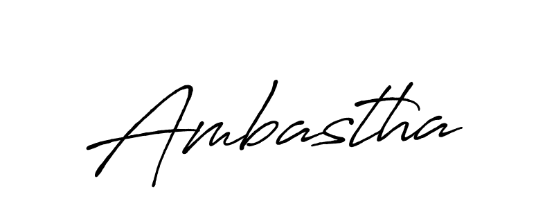 Ambastha stylish signature style. Best Handwritten Sign (Antro_Vectra_Bolder) for my name. Handwritten Signature Collection Ideas for my name Ambastha. Ambastha signature style 7 images and pictures png