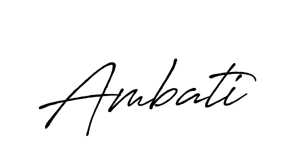 It looks lik you need a new signature style for name Ambati. Design unique handwritten (Antro_Vectra_Bolder) signature with our free signature maker in just a few clicks. Ambati signature style 7 images and pictures png