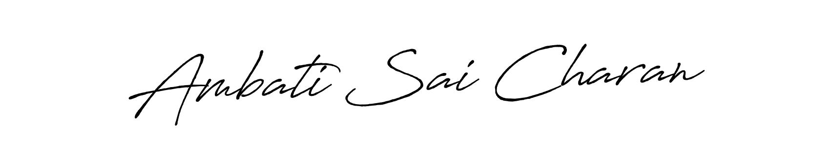 This is the best signature style for the Ambati Sai Charan name. Also you like these signature font (Antro_Vectra_Bolder). Mix name signature. Ambati Sai Charan signature style 7 images and pictures png